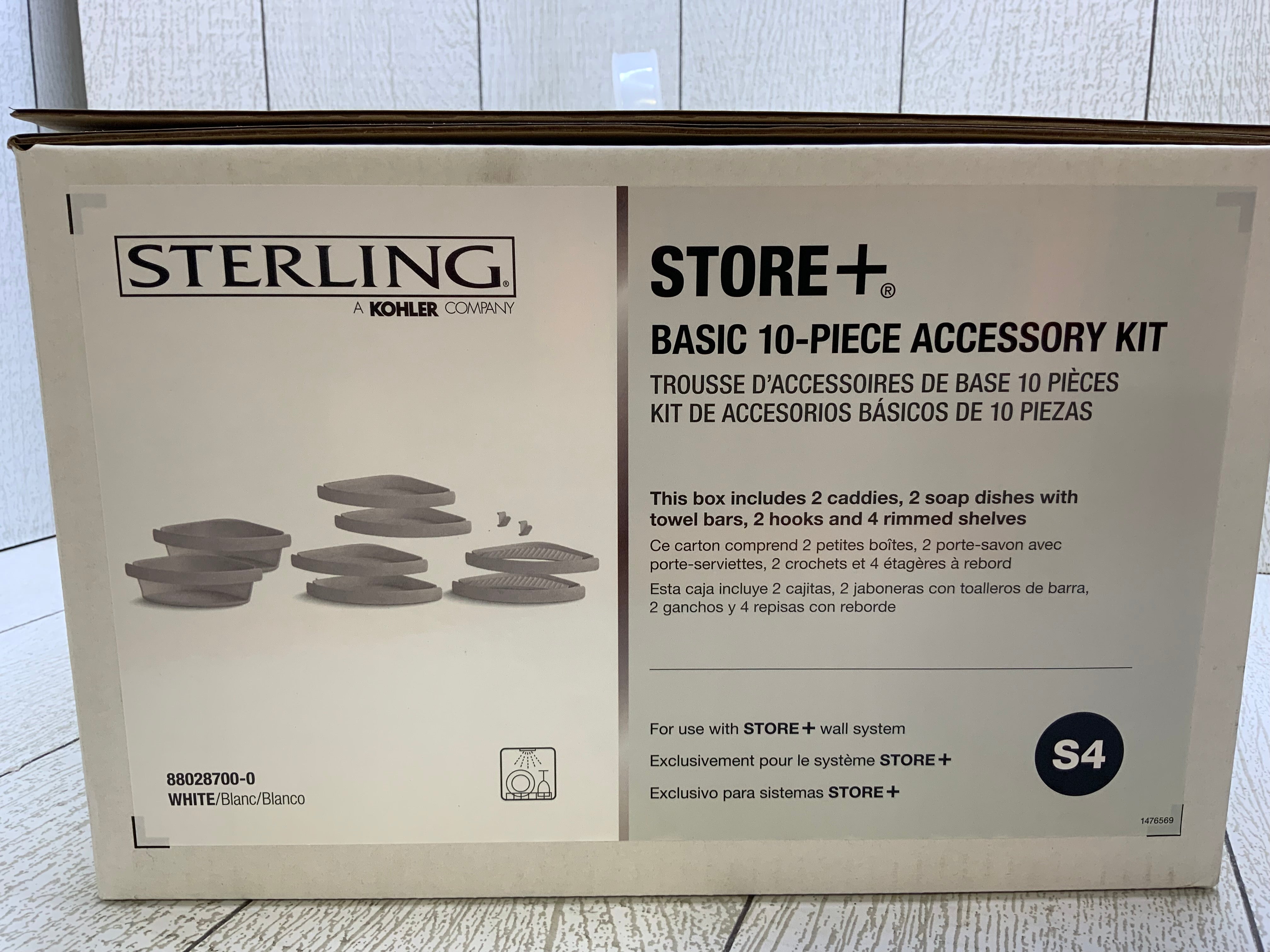 Store+ Basic 10-Piece Shelf Kit in White (7951559360750)